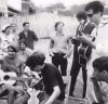 Farinas rehearsing before their appearance at New Folks, w/Kooper & Richmond - phot by Judy Kooper