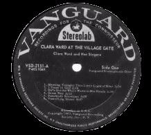 Vanguard VSD-2151, Clara Ward : At the Village Gate