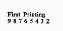 Mark of quality - 1st printing number sequence